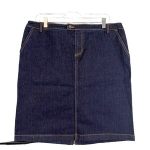 Pendleton Dark Blue Denim A Line Jean Skirt - Size 16 - EUC